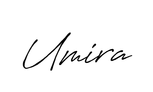 Use a signature maker to create a handwritten signature online. With this signature software, you can design (Antro_Vectra_Bolder) your own signature for name Umira. Umira signature style 7 images and pictures png