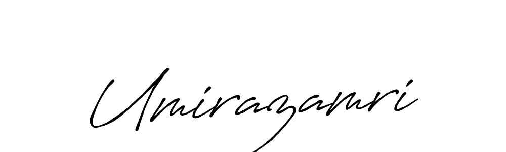 Create a beautiful signature design for name Umirazamri. With this signature (Antro_Vectra_Bolder) fonts, you can make a handwritten signature for free. Umirazamri signature style 7 images and pictures png