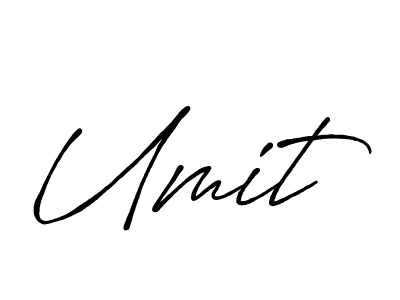 Umit stylish signature style. Best Handwritten Sign (Antro_Vectra_Bolder) for my name. Handwritten Signature Collection Ideas for my name Umit. Umit signature style 7 images and pictures png