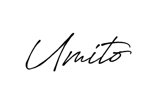 Also You can easily find your signature by using the search form. We will create Umito name handwritten signature images for you free of cost using Antro_Vectra_Bolder sign style. Umito signature style 7 images and pictures png