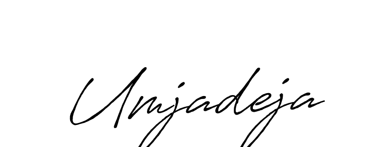 Create a beautiful signature design for name Umjadeja. With this signature (Antro_Vectra_Bolder) fonts, you can make a handwritten signature for free. Umjadeja signature style 7 images and pictures png