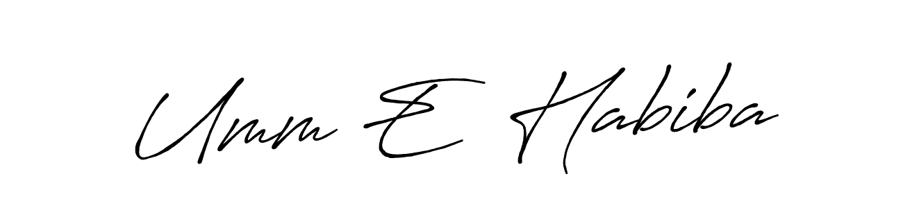 This is the best signature style for the Umm E  Habiba name. Also you like these signature font (Antro_Vectra_Bolder). Mix name signature. Umm E  Habiba signature style 7 images and pictures png