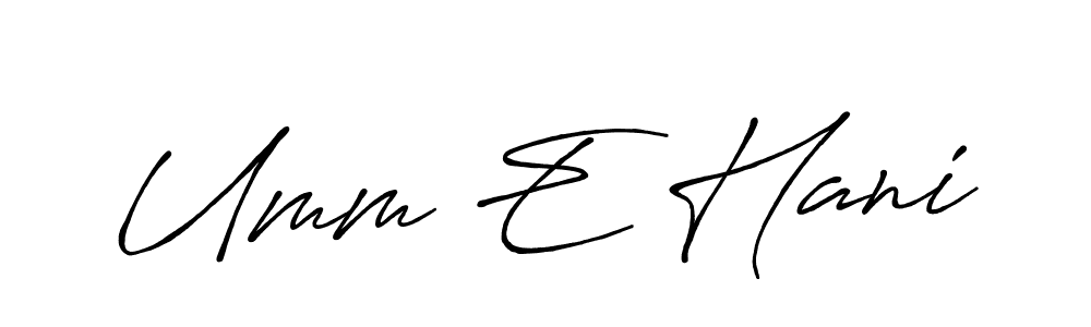 You can use this online signature creator to create a handwritten signature for the name Umm E Hani. This is the best online autograph maker. Umm E Hani signature style 7 images and pictures png