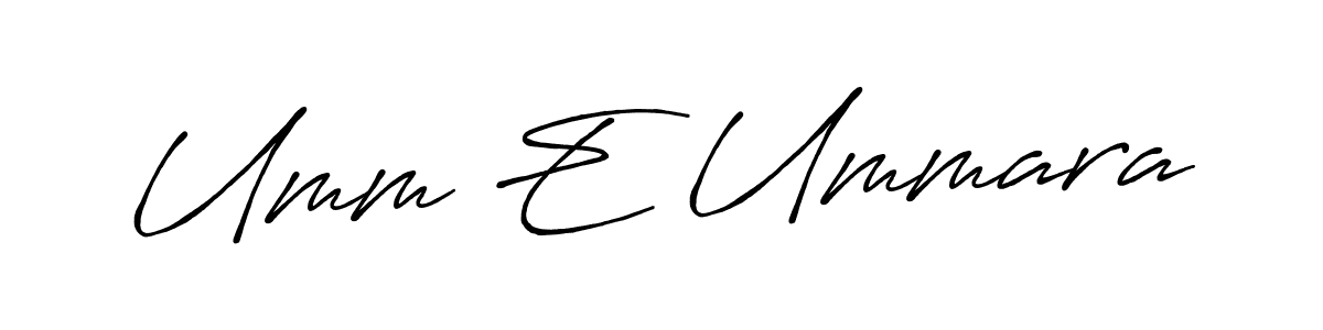 Also You can easily find your signature by using the search form. We will create Umm E Ummara name handwritten signature images for you free of cost using Antro_Vectra_Bolder sign style. Umm E Ummara signature style 7 images and pictures png