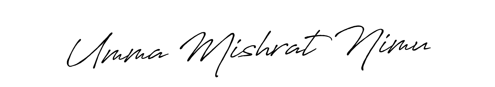 How to Draw Umma Mishrat Nimu signature style? Antro_Vectra_Bolder is a latest design signature styles for name Umma Mishrat Nimu. Umma Mishrat Nimu signature style 7 images and pictures png