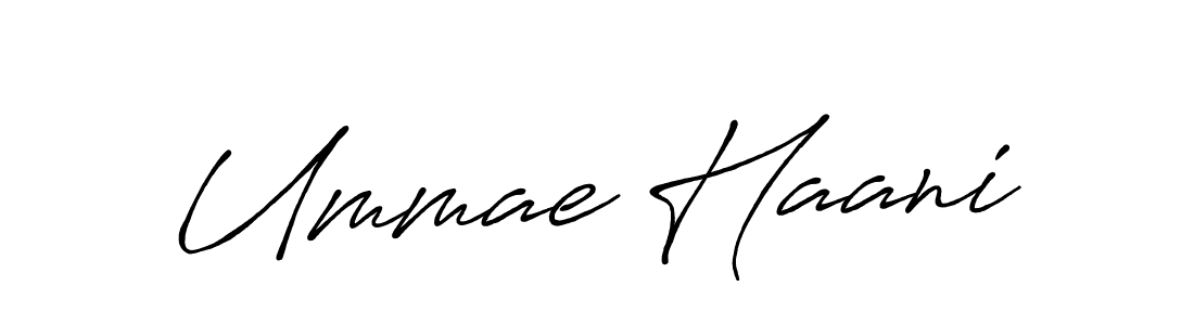 You should practise on your own different ways (Antro_Vectra_Bolder) to write your name (Ummae Haani) in signature. don't let someone else do it for you. Ummae Haani signature style 7 images and pictures png