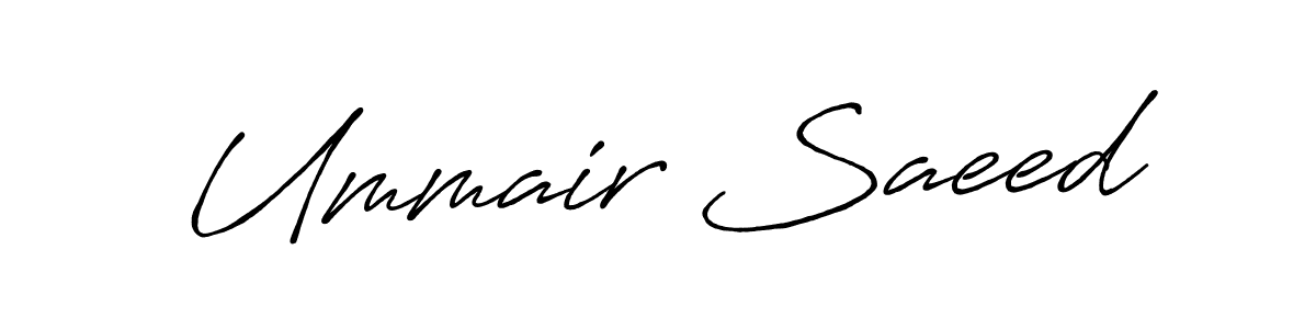 You should practise on your own different ways (Antro_Vectra_Bolder) to write your name (Ummair Saeed) in signature. don't let someone else do it for you. Ummair Saeed signature style 7 images and pictures png