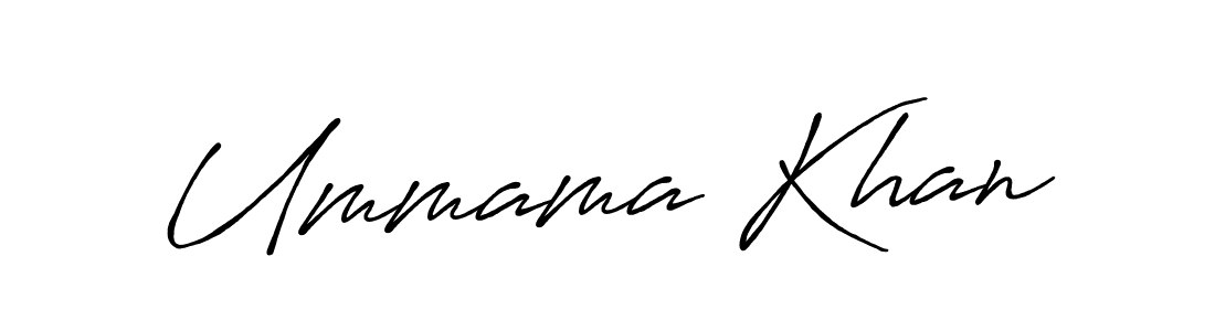 Also we have Ummama Khan name is the best signature style. Create professional handwritten signature collection using Antro_Vectra_Bolder autograph style. Ummama Khan signature style 7 images and pictures png