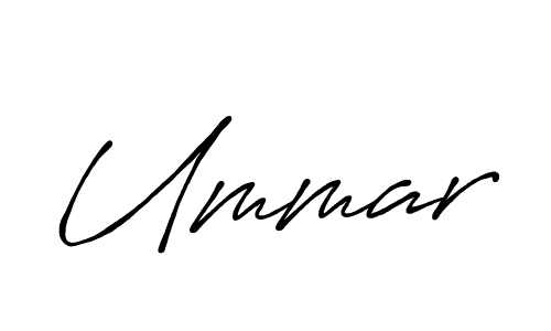 Make a beautiful signature design for name Ummar. With this signature (Antro_Vectra_Bolder) style, you can create a handwritten signature for free. Ummar signature style 7 images and pictures png