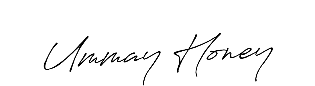 Design your own signature with our free online signature maker. With this signature software, you can create a handwritten (Antro_Vectra_Bolder) signature for name Ummay Honey. Ummay Honey signature style 7 images and pictures png