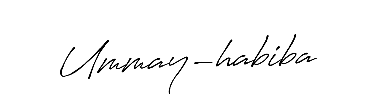 Make a beautiful signature design for name Ummay-habiba. Use this online signature maker to create a handwritten signature for free. Ummay-habiba signature style 7 images and pictures png