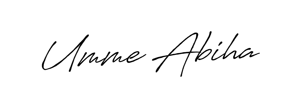 Here are the top 10 professional signature styles for the name Umme Abiha. These are the best autograph styles you can use for your name. Umme Abiha signature style 7 images and pictures png