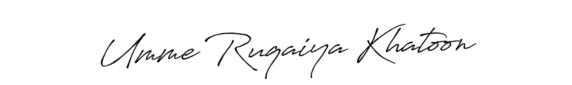 How to make Umme Ruqaiya Khatoon signature? Antro_Vectra_Bolder is a professional autograph style. Create handwritten signature for Umme Ruqaiya Khatoon name. Umme Ruqaiya Khatoon signature style 7 images and pictures png