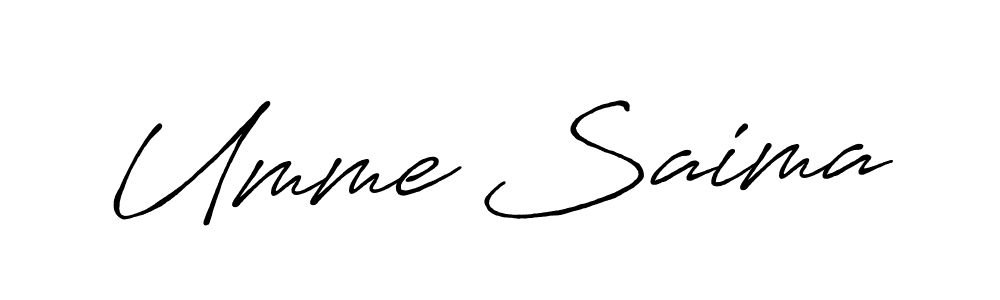 The best way (Antro_Vectra_Bolder) to make a short signature is to pick only two or three words in your name. The name Umme Saima include a total of six letters. For converting this name. Umme Saima signature style 7 images and pictures png