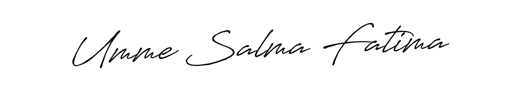 Make a short Umme Salma Fatima signature style. Manage your documents anywhere anytime using Antro_Vectra_Bolder. Create and add eSignatures, submit forms, share and send files easily. Umme Salma Fatima signature style 7 images and pictures png