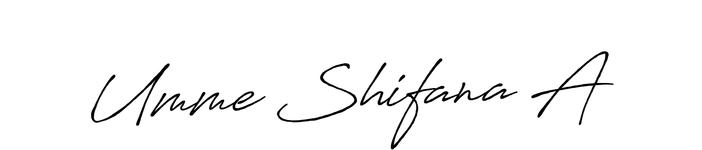 You should practise on your own different ways (Antro_Vectra_Bolder) to write your name (Umme Shifana A) in signature. don't let someone else do it for you. Umme Shifana A signature style 7 images and pictures png