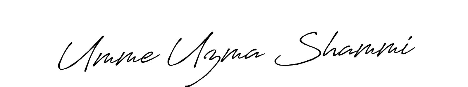 Similarly Antro_Vectra_Bolder is the best handwritten signature design. Signature creator online .You can use it as an online autograph creator for name Umme Uzma Shammi. Umme Uzma Shammi signature style 7 images and pictures png
