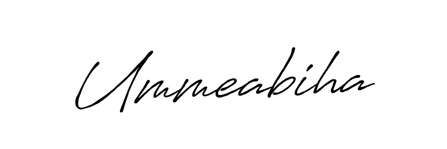 You should practise on your own different ways (Antro_Vectra_Bolder) to write your name (Ummeabiha) in signature. don't let someone else do it for you. Ummeabiha signature style 7 images and pictures png