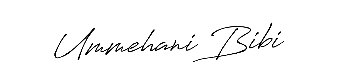 Also You can easily find your signature by using the search form. We will create Ummehani Bibi name handwritten signature images for you free of cost using Antro_Vectra_Bolder sign style. Ummehani Bibi signature style 7 images and pictures png