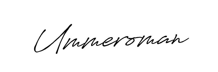 Design your own signature with our free online signature maker. With this signature software, you can create a handwritten (Antro_Vectra_Bolder) signature for name Ummeroman. Ummeroman signature style 7 images and pictures png