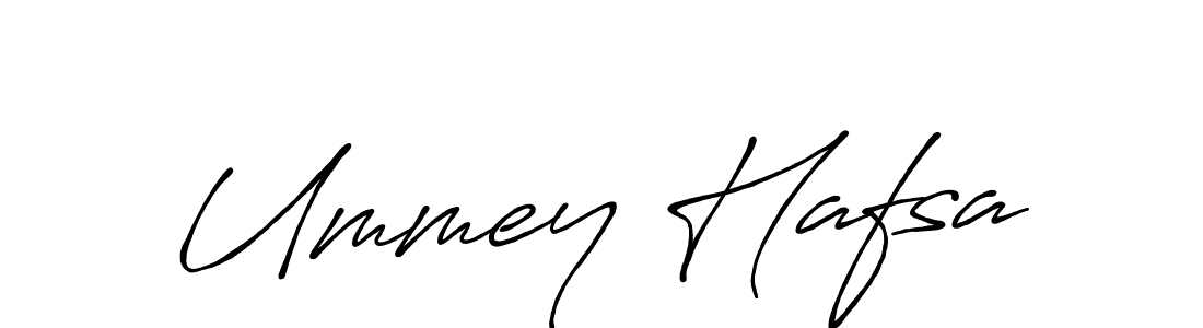 Make a beautiful signature design for name Ummey Hafsa. With this signature (Antro_Vectra_Bolder) style, you can create a handwritten signature for free. Ummey Hafsa signature style 7 images and pictures png