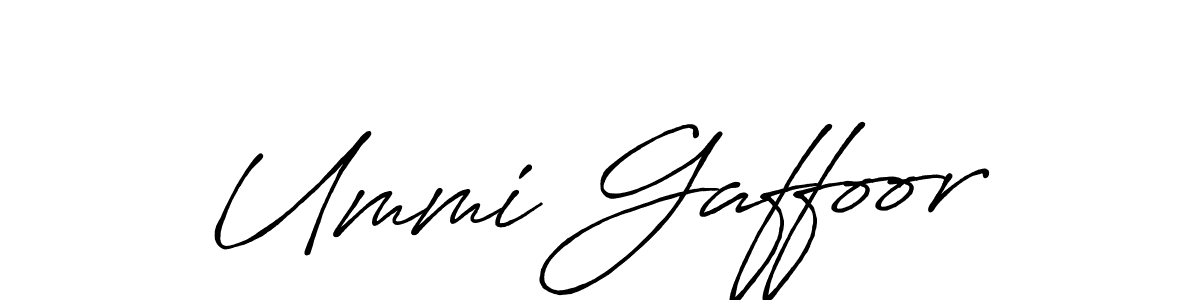 Use a signature maker to create a handwritten signature online. With this signature software, you can design (Antro_Vectra_Bolder) your own signature for name Ummi Gaffoor. Ummi Gaffoor signature style 7 images and pictures png