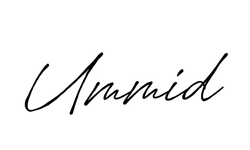 Also we have Ummid name is the best signature style. Create professional handwritten signature collection using Antro_Vectra_Bolder autograph style. Ummid signature style 7 images and pictures png