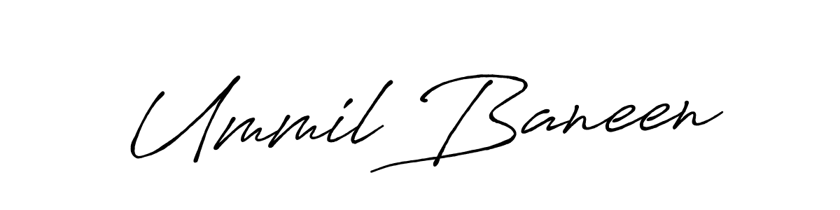 It looks lik you need a new signature style for name Ummil Baneen. Design unique handwritten (Antro_Vectra_Bolder) signature with our free signature maker in just a few clicks. Ummil Baneen signature style 7 images and pictures png
