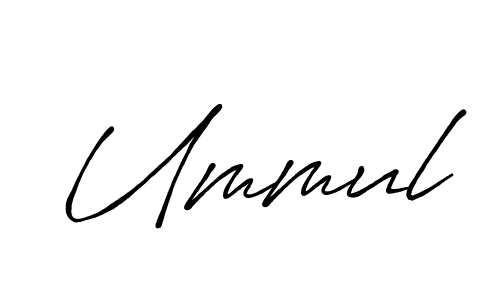 How to make Ummul signature? Antro_Vectra_Bolder is a professional autograph style. Create handwritten signature for Ummul name. Ummul signature style 7 images and pictures png
