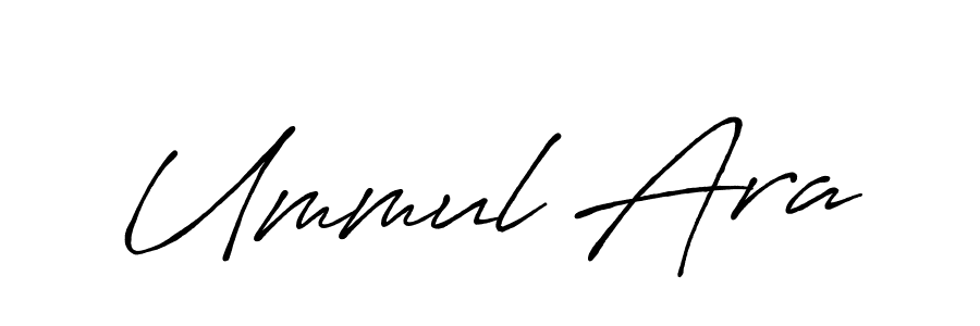 You should practise on your own different ways (Antro_Vectra_Bolder) to write your name (Ummul Ara) in signature. don't let someone else do it for you. Ummul Ara signature style 7 images and pictures png