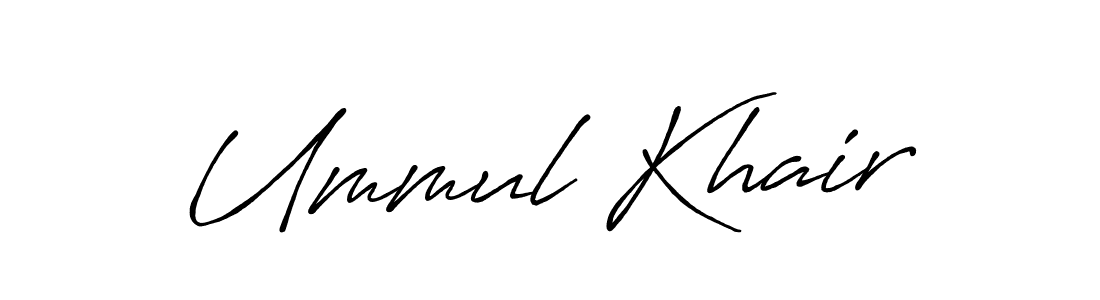 Use a signature maker to create a handwritten signature online. With this signature software, you can design (Antro_Vectra_Bolder) your own signature for name Ummul Khair. Ummul Khair signature style 7 images and pictures png