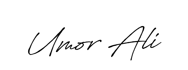 How to make Umor Ali signature? Antro_Vectra_Bolder is a professional autograph style. Create handwritten signature for Umor Ali name. Umor Ali signature style 7 images and pictures png