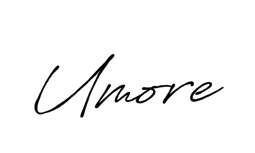 How to make Umore signature? Antro_Vectra_Bolder is a professional autograph style. Create handwritten signature for Umore name. Umore signature style 7 images and pictures png