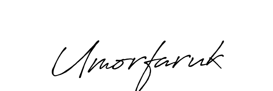 How to make Umorfaruk signature? Antro_Vectra_Bolder is a professional autograph style. Create handwritten signature for Umorfaruk name. Umorfaruk signature style 7 images and pictures png