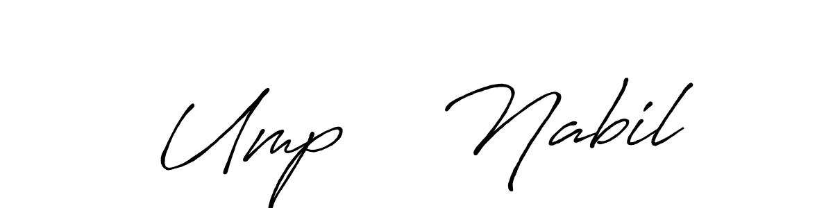 How to make Ump    Nabil signature? Antro_Vectra_Bolder is a professional autograph style. Create handwritten signature for Ump    Nabil name. Ump    Nabil signature style 7 images and pictures png