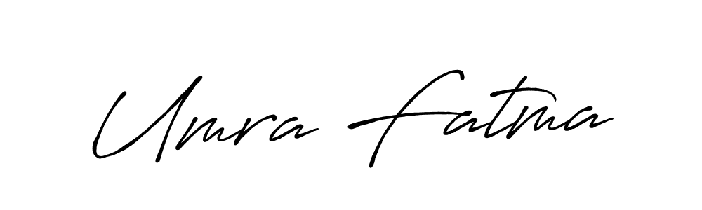 Also we have Umra Fatma name is the best signature style. Create professional handwritten signature collection using Antro_Vectra_Bolder autograph style. Umra Fatma signature style 7 images and pictures png