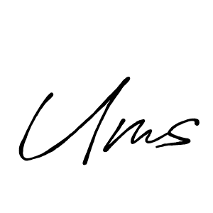 Also we have Ums name is the best signature style. Create professional handwritten signature collection using Antro_Vectra_Bolder autograph style. Ums signature style 7 images and pictures png