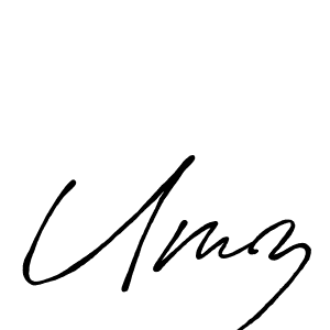 Design your own signature with our free online signature maker. With this signature software, you can create a handwritten (Antro_Vectra_Bolder) signature for name Umz. Umz signature style 7 images and pictures png