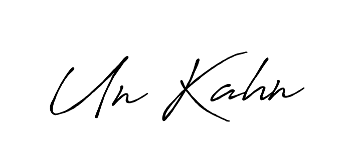 Once you've used our free online signature maker to create your best signature Antro_Vectra_Bolder style, it's time to enjoy all of the benefits that Un Kahn name signing documents. Un Kahn signature style 7 images and pictures png