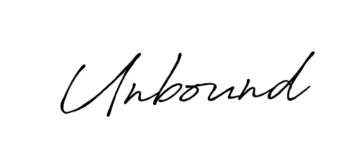 Antro_Vectra_Bolder is a professional signature style that is perfect for those who want to add a touch of class to their signature. It is also a great choice for those who want to make their signature more unique. Get Unbound name to fancy signature for free. Unbound signature style 7 images and pictures png