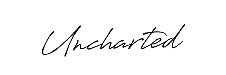You should practise on your own different ways (Antro_Vectra_Bolder) to write your name (Uncharted) in signature. don't let someone else do it for you. Uncharted signature style 7 images and pictures png