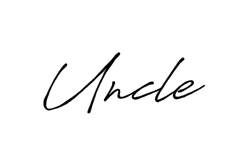 Design your own signature with our free online signature maker. With this signature software, you can create a handwritten (Antro_Vectra_Bolder) signature for name Uncle. Uncle signature style 7 images and pictures png