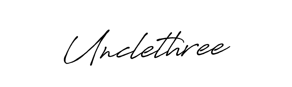 The best way (Antro_Vectra_Bolder) to make a short signature is to pick only two or three words in your name. The name Unclethree include a total of six letters. For converting this name. Unclethree signature style 7 images and pictures png
