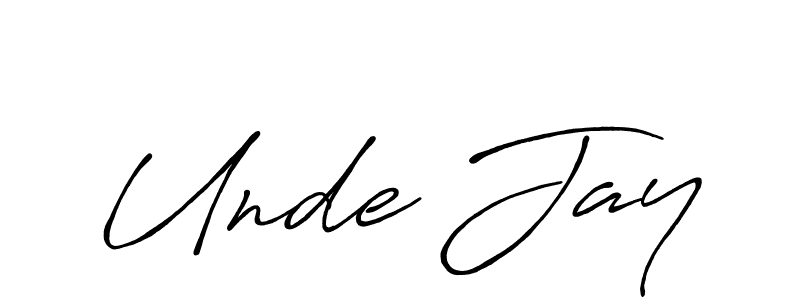 Make a short Unde Jay signature style. Manage your documents anywhere anytime using Antro_Vectra_Bolder. Create and add eSignatures, submit forms, share and send files easily. Unde Jay signature style 7 images and pictures png