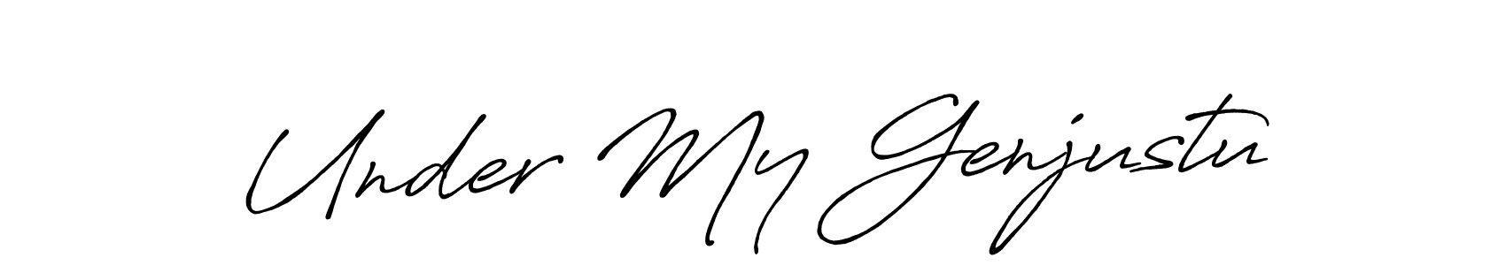 Design your own signature with our free online signature maker. With this signature software, you can create a handwritten (Antro_Vectra_Bolder) signature for name Under My Genjustu. Under My Genjustu signature style 7 images and pictures png