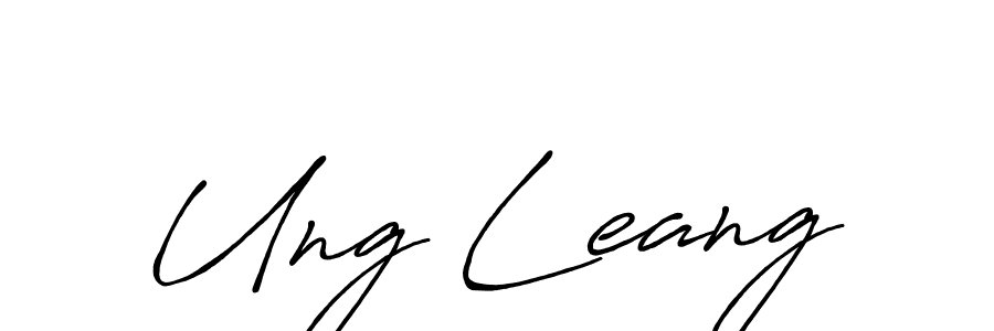 How to make Ung Leang signature? Antro_Vectra_Bolder is a professional autograph style. Create handwritten signature for Ung Leang name. Ung Leang signature style 7 images and pictures png