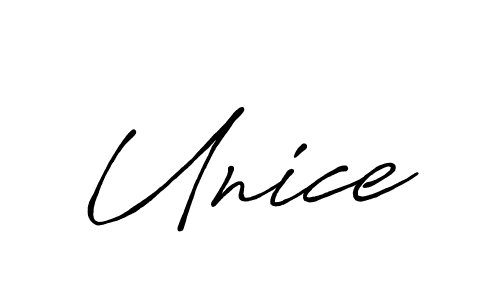 You should practise on your own different ways (Antro_Vectra_Bolder) to write your name (Unice) in signature. don't let someone else do it for you. Unice signature style 7 images and pictures png