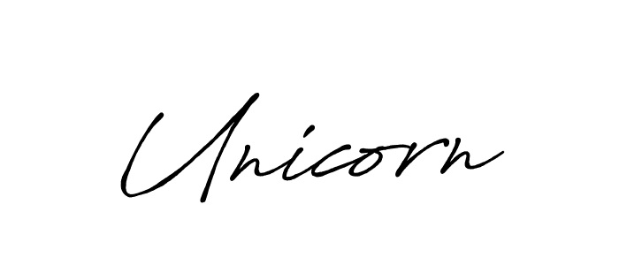 Design your own signature with our free online signature maker. With this signature software, you can create a handwritten (Antro_Vectra_Bolder) signature for name Unicorn. Unicorn signature style 7 images and pictures png