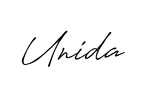 Here are the top 10 professional signature styles for the name Unida. These are the best autograph styles you can use for your name. Unida signature style 7 images and pictures png