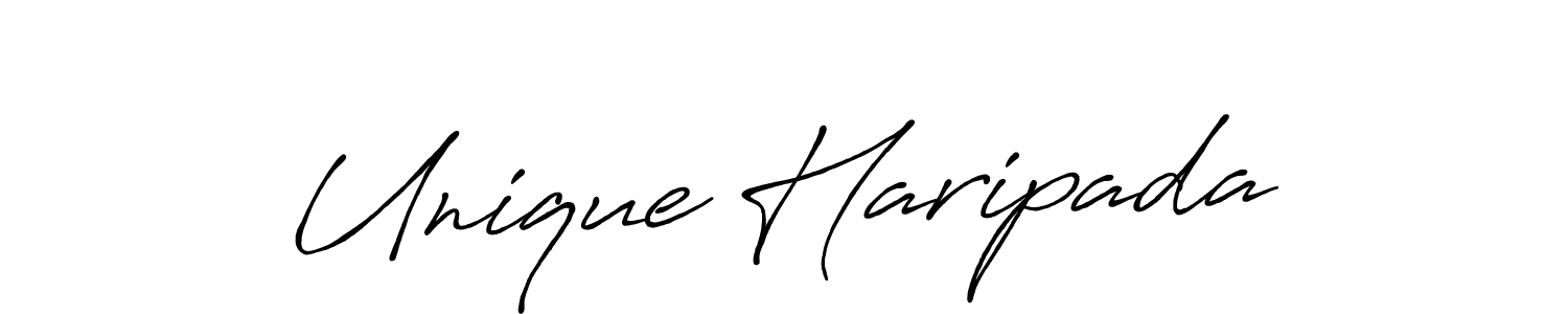 if you are searching for the best signature style for your name Unique Haripada. so please give up your signature search. here we have designed multiple signature styles  using Antro_Vectra_Bolder. Unique Haripada signature style 7 images and pictures png